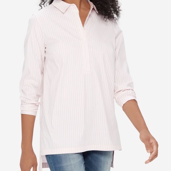 The limited Pale Pink / White Striped Tunic XS - Picture 1 of 3